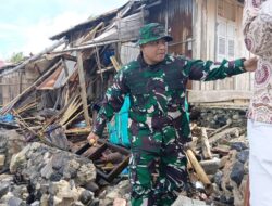 Rumah Warga Ambruk Diterjang Angin Kencang, Dandim 1310/Bitung Turun Langsung Tinjau Lokasi dan Berikan Bantuan
