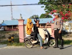 Jamin Kelancaran Lalu Lintas Pagi, KBO Lantas Ipda Mulyadi Pimpin Strong Point