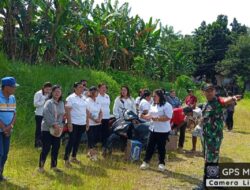 Sukseskan Program KDKMP, Danramil 1310-04/Dimembe Turun Lokasi Cek Pengukuran Lahan