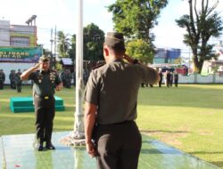 Pimpin Upacara 17-an dan Jam Komandan, Dandim 1310/Bitung Ingatkan Pam Personel dan Bijak Menggunakan Medsos