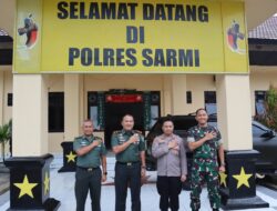 Usai Kunker di Kodim 1712/Sarmi, Danrem 172/PWY Kunjungi Mapolres Sarmi