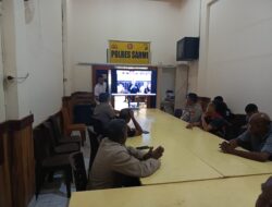 Melalui Zoom Meeting, Personel Polres Sarmi Ikuti Perayaan Natal Polda Papua