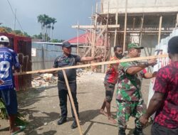 Kapolsek dan Danramil Bonggo Mediasi Aksi Palang, Pekerjaan Puskesmas Bonggo Kembali Berjalan