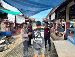 Jaga Kondusivitas Pasar, Sat Samapta Polres Sarmi Turun Langsung ke Mararena