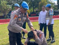 Propam Polres Jayawijaya Laksanakan Gaktibplin Personel Usai Apel Pagi
