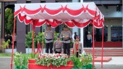 Polda Papua Barat Gelar Penyambutan Kapolda Baru, Penyerahan Pataka, dan Pelepasan Kapolda Lama