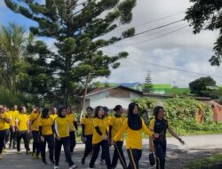 Polres Jayawijaya Gelar Jalan Santai untuk Tingkatkan Kebugaran dan Soliditas Personel