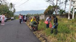 Pererat Kemanunggalan TNI-Rakyat, Koramil 1310-05/Kauditan Bersama Pemerintah dan Masyarakat Kauditan Bersihkan Jalan Poros