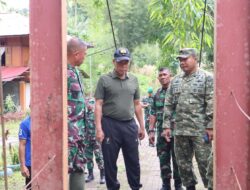 Dandim 1310/Btg Dampingi Danrem 131/Stg Tinjau dan Pastikan Sasaran Pembangunan Jembatan Siap Dibangun