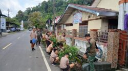 Turun Langsung Bersama Masyarakat, Personel Koramil Jajaran Kodim 1310/Bitung Terus Galakkan Aksi Gerakan Indonesia Asri