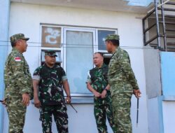 Dandim 1310/Bitung Dampingi Pangdam XIII/Mdk, Tinjau Kesiapan Marshalling Area Yon TP 916/Makawidey di Rusunawa Tangkoko Bitung