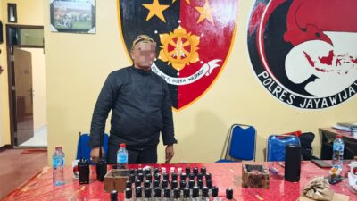 Tertibkan Peredaran Miras, Sat Resnarkoba Polres Jayawijaya Amankan Seorang Pemuda di Wamena