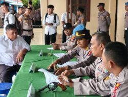 Polresta Manokwari Laksanakan Pemeriksaan Senjata Api Personil Polresta Manokwari dan Polsek Jajaran