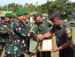 Sebagai Bentuk Penghargaan dan Penghormatan, Dandim 1310/Bitung Lepas Anggota Pindah Satuan dan Purna Tugas