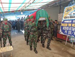 Bentuk Penghargaan Atas Pengabdian, Dandim 1310/Bitung Pimpin Upacara Persemayaman dan Pemakaman Anggota Kodim 1310/Bitung dengan Penuh Khidmat