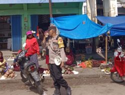 Sambut Paskah, Polsek Wamena Kota Intensifkan Patroli dan Himbauan Kamtibmas di Pusat Keramaian