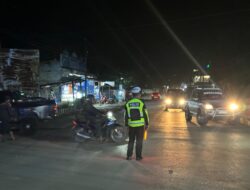 Patroli Blue Light, Sat Lantas Polres Jayawijaya Jaga Kamtibmas dan Kelancaran Lalu  Lintas