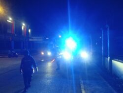 Patroli Blue Lingt, Sat Lantas Polres Jayawijaya Jaga Keamanan dan Kelancaran Lalu Lintas