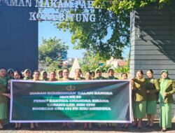 Peringati HUT ke-80 Persit Kartika Chandra Kirana Tahun 2026, Anggota dan Pengurus Persit KCK Cabang LXII Kodim 1310 Bitung Gelar Ziarah Rombongan