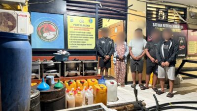 Satuan Reserse Narkoba Polresta Manokwari Berhasil Ungkap Tindak Pidana Pangan Minuman Keras Cap Tikus (CT)