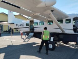 Polsek Tiom Amankan Kedatangan Pesawat Susi Air Pk-bve, Situasi Bandara Kondusif