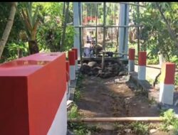 Tunjukan Semangat Nasionalisme dan Kebersamaan, Sentuhan Merah Putih Warnai Jembatan Perintis Garuda di Desa Sawangan