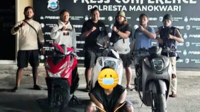 Tim URC (Unit Reaksi Cepat) Polresta Manokwari Berhasil Ringkus Residivis Spesialis Curanmor dan 3 unit Kendaraan Motor Diamankan 