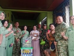 Sambut Hari Jadi Kodam XIII/Merdeka Ke-68, Dandim 1310/Bitung Dampingi Danrem 131/Santiago Gelar Anjangsana dan Bakti Sosial