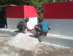 Jembatan Perintis Garuda Hampir Rampung, Tahap Pengacian Lantai Jembatan Dikebut Bersama Warga dan TNI