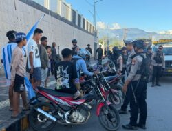 Satlantas Polres Jayawijaya Laksanakan Patroli dan Himbauan Kamseltibcar Lantas
