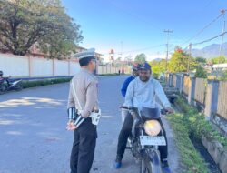 Satlantas Polres Jayawijaya Tingkatkan Patroli dan Edukasi Tertib Berlalu Lintas