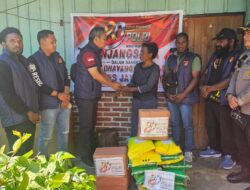Satreskrim Polres Jayawijaya Gelar Anjangsana dan Baksos Sambut Hari Bhayangkara ke-80