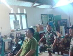 Perkokoh Sinergi Bersama Masyarakat di Wilayah Binaan, Personel Koramil Jajaran Kodim 1310/Bitung Gelar Nobar Bola Gembira Piala Dunia 2026