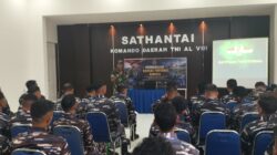 Dukung Sistem Pertahanan Negara Yang Kuat, Personel Babinsa Kodim 1310/Bitung Bekali Prajurit Sathantai Kodaeral VIII Dengan Materi Pembinaan Teritorial (Binter)