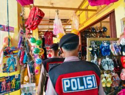 Patroli Rutin Sat Samapta Polres Sarmi Jaga Stabilitas Kamtibmas di Pasar Sentral Mararena
