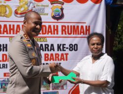Sambut Hari Bhayangkara ke-80, Polda Papua Barat Serahkan Bantuan Sumur Bor dan Bedah Rumah bagi Masyarakat di Manokwari