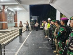 Tingkatkan Keamanan, Kenyamanan dan Ketertiban Masyarakat, TNI, Polri, dan Satpol PP Kota Bitung Rutin Patroli Gabungan