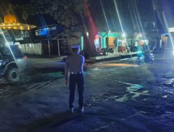 Satlantas Polres Jayawijaya Gelar Patroli Blue Light, Ciptakan Kamseltibcarlantas yang Aman dan Kondusif