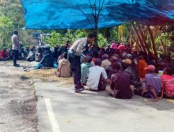 Polres Jayawijaya Fasilitasi Pertemuan Penyelesaian Permasalahan Laka Lantas Yang Menimpa Alm. Bartol Wili