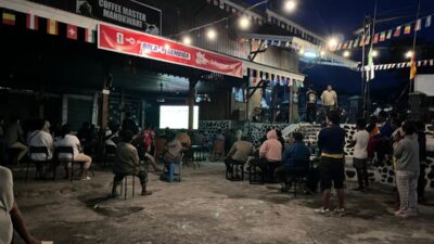 Nobar Bersama Wartawan, Kabid Humas Polda Papua Barat Sampaikan Imbauan Kamtibmas