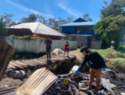 Respons Cepat Laporan Kebakaran, Polres Jayawijaya Lakukan olah TKP dan Pastikan Keselamatan Warga