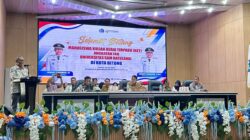 Sinergi TNI, Pemerintah Daerah dan Mahasiswa, Kasdim 1310/Bitung Hadiri Penerimaan Mahasiswa KKT Unsrat Manado di Kota Bitung