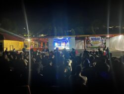 Kapolda Papua Barat Pimpin Nonton Bareng Semifinal Piala Dunia FIFA 2026 Bersama PJU dan Personel Satbrimob Polda Papua Barat