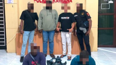 Satreskrim Polres Kaimana Amankan Terduga Pelaku Pencurian Mesin Tempel dan Tiga Unit Barang Bukti Berhasil Diamankan