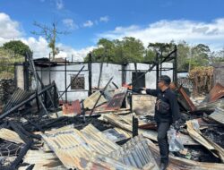 Sat Reskrim Polres Jayawijaya Lakukan Penyelidikan Kebakaran Rumah di Jalan Gang Suci