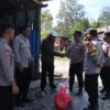 Sat Binmas Polres Jayawijaya Pererat Kemitraan dengan Masyarakat Melalui Himbauan Kamtibmas dan Penyerahan Bantuan Pendukung
