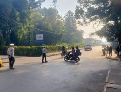 Satlantas Polres Jayawijaya Laksanakan Strong Point Pagi, Edukasi Pengendara dengan Pendekatan Humanis