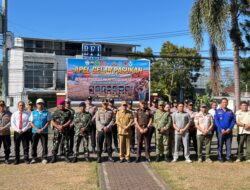 Perkuat Sinergi Hadapi Fenomena El Nino, Kasdim 1310/Bitung Hadiri Pada Apel Gelar Pasukan Penanggulangan Bencana di Polres Bitung