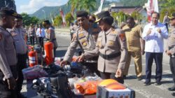 Polda Papua Barat Gelar Apel Pasukan dan Peralatan Penanganan Karhutla Secara Serentak