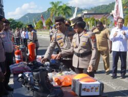 Polda Papua Barat Gelar Apel Pasukan dan Peralatan Penanganan Karhutla Secara Serentak